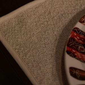 زیر بشقابی دست بافت حوله ای