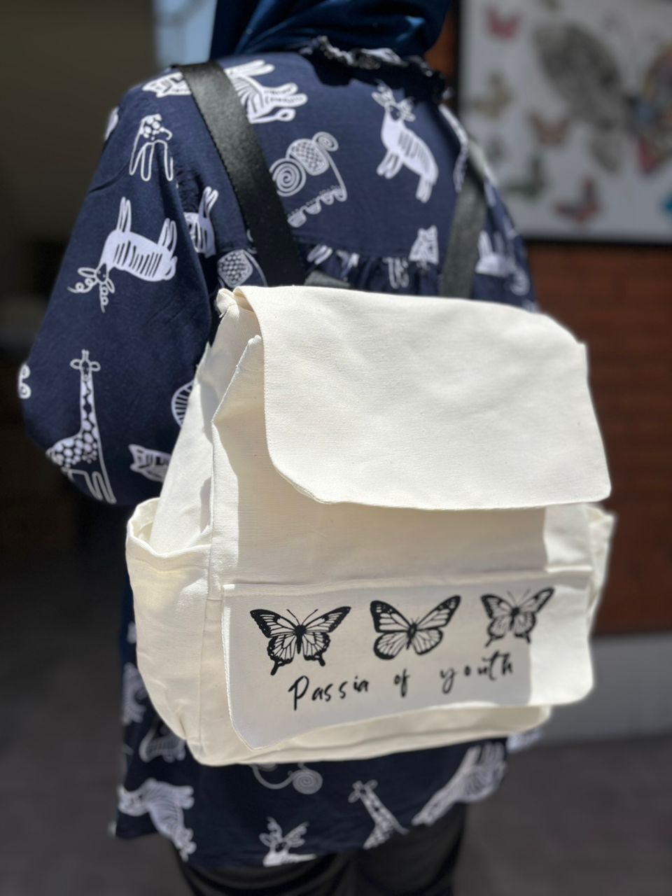 کوله‌پشتی طرح پروانه